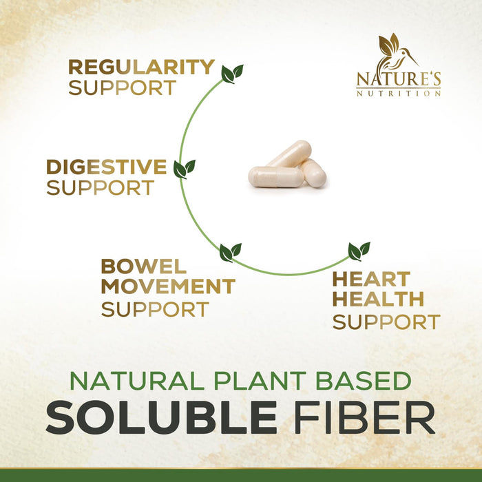 Psyllium Husk Fiber 1500mg – 180 Capsules