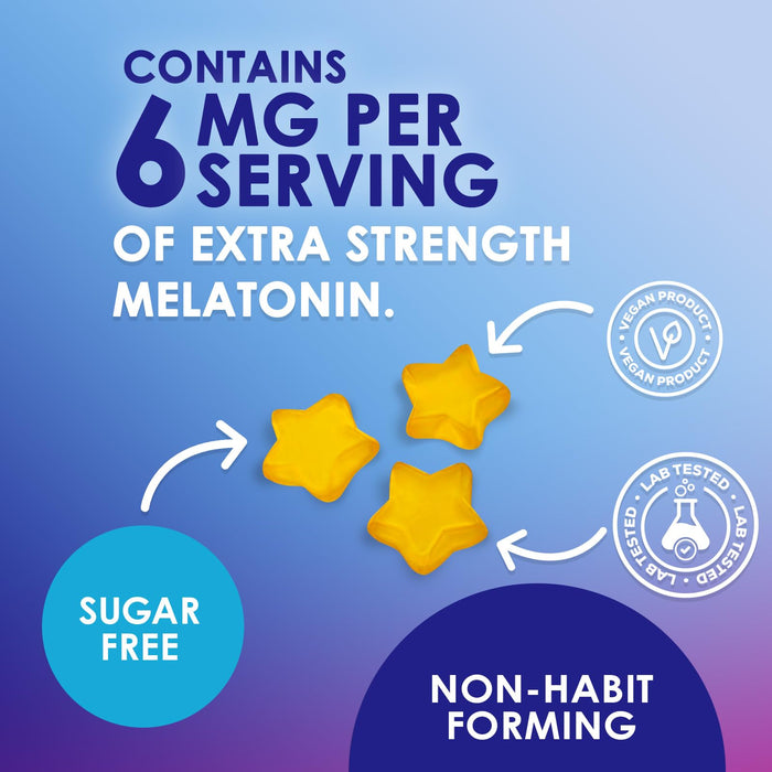 Melatonin Sleep Gummies Sugar Free – 6mg – 120 Count