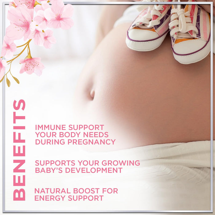 Prenatal Vitamins for Women with DHA & Folic Acid - Best Prenatal Multivitamin Gummies for Women, Brain Development Support, Folate, Vitamin C, D3 & B12, Pre Natal Pregnancy Supplement - 120 Gummies