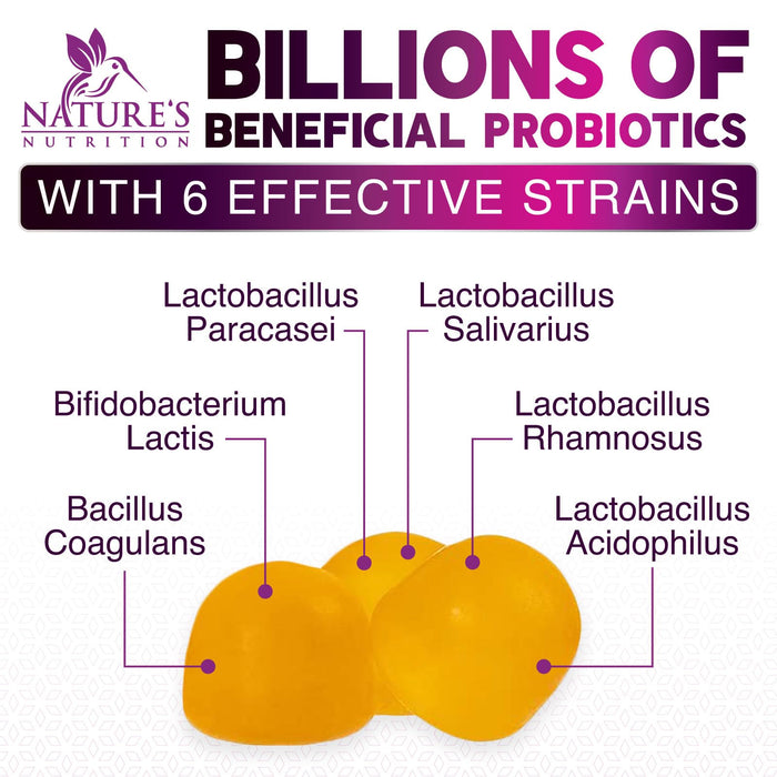Probiotic Gummies for Women & Men's Digestive Health, 5 Billion CFU, Best Daily Probiotics Gummy for Vaginal, Immune Support & Gut Health, Supports Occasional Constipation Gas & Bloating, 120 Gummies