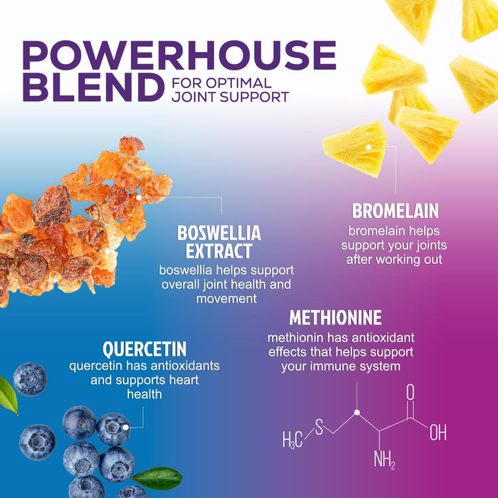 Glucosamine Chondroitin MSM 2100mg Complex - Joint Health Supplement with Turmeric & Boswellia - Quercetin for Cartilage, Flexibility & Mobility - Triple Strength Glucosamine Sulfate - 120 Capsules