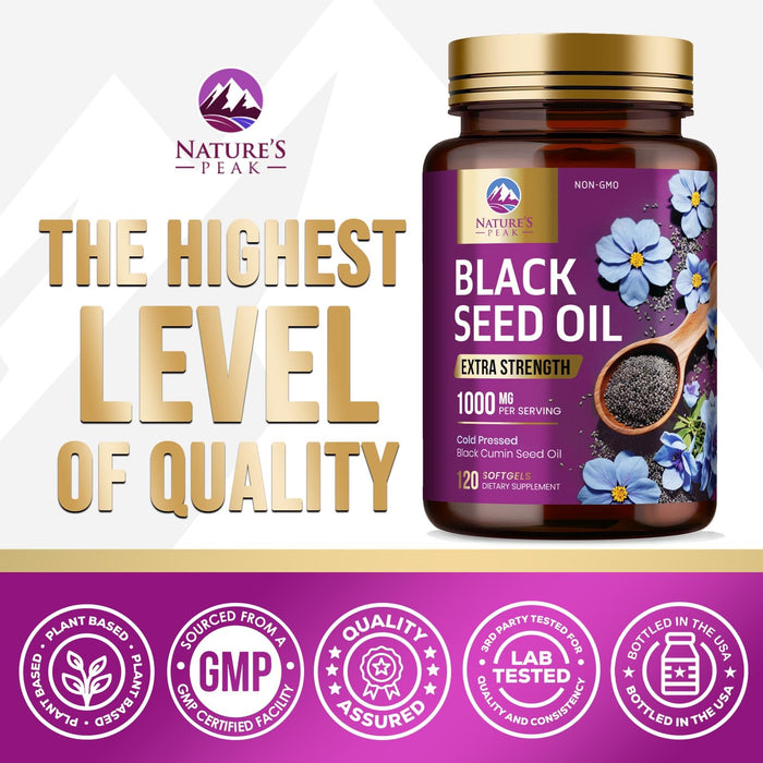 Black Seed Oil 1000mg – 120 Softgels
