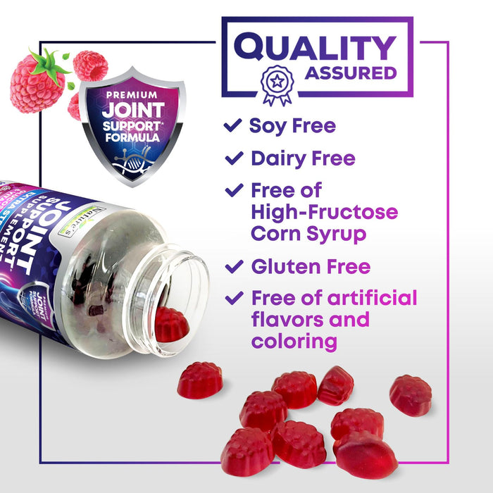 Joint Support Supplement - Extra Strength Glucosamine Gummy Supports Joints Health & Flexibility for Back, Knees, Hands - Natural Vitamin E Immune Support - Best Gummies for Women & Men - 60 Gummies