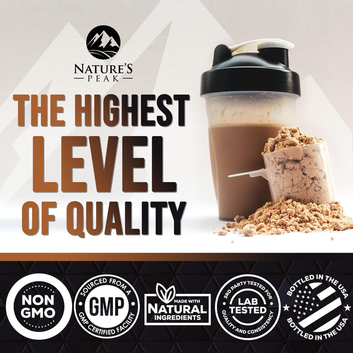 Premium 100% Whey Protein Powder 24g, Double Rich Chocolate, Advanced Isolate Protein for Muscle Gain, Recovery & Immune System Support, No Added Sugar, for Shakes & Chocolate Smoothies - 24 Servings