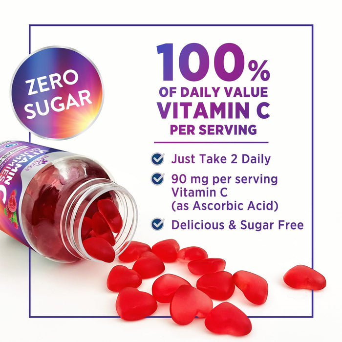 Zero Sugar Vitamin C Gummies – 120 Count Gummies