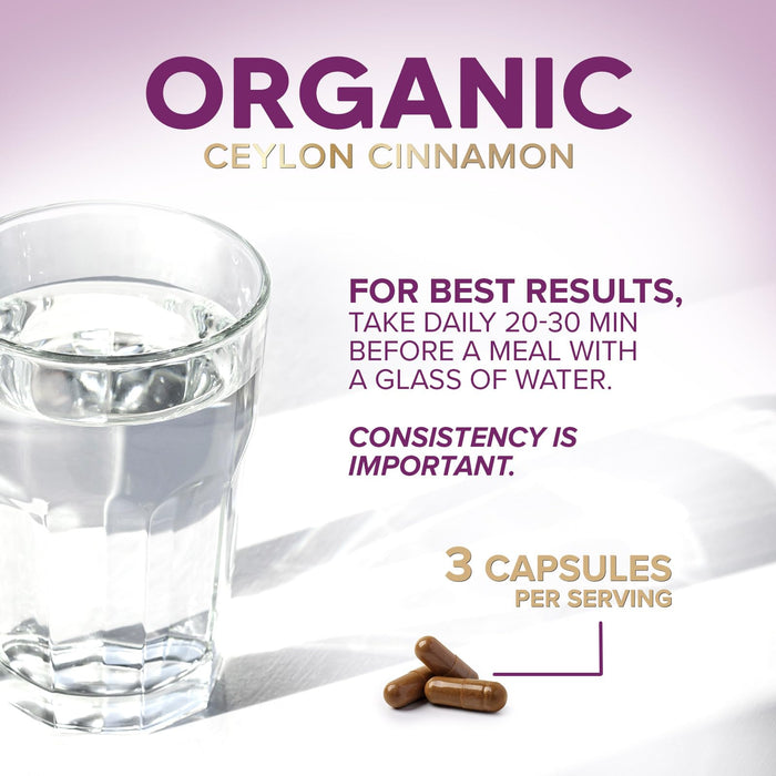 Ceylon Cinnamon Capsules 1800mg – 120 Capsules