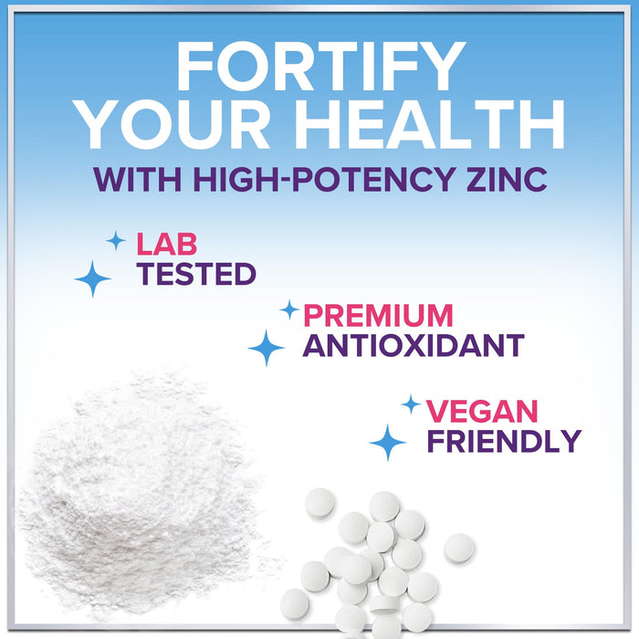 Zinc Supplements for Women and Men - 40mg Supplement for Immune Support, Skin Health Support, & Antioxidant Supplement for Adults, High Potency Zinc Gluconate 40 mg, Non-GMO - 60 Tablets
