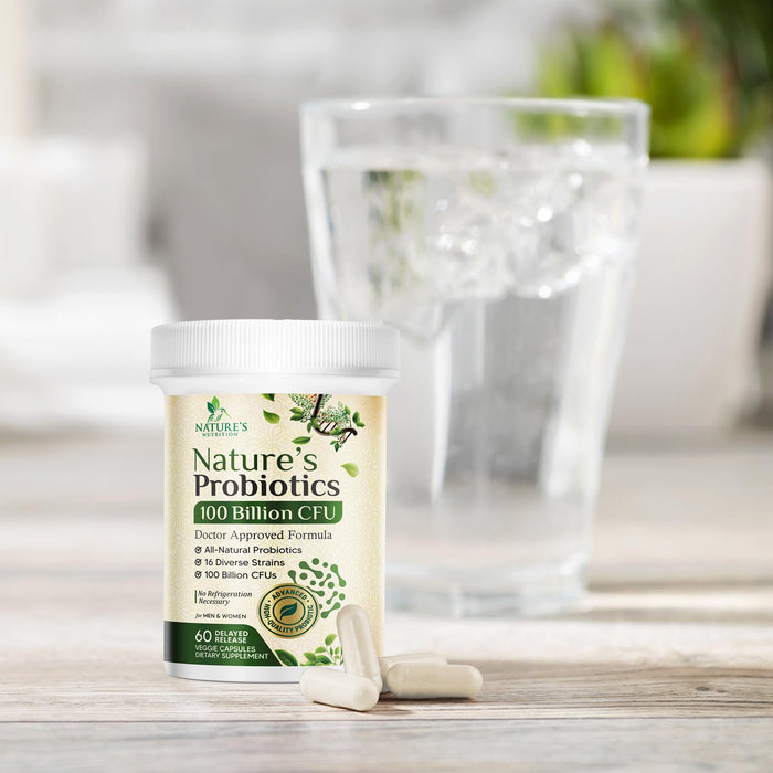 Probiotics for Women Capsules - 100 Billion CFU Prebiotics, Acidophilus Probiotics Supports Immune System Digestive Health, Supports Occasional Constipation & Bloating, Daily Supplement - 60 Capsules