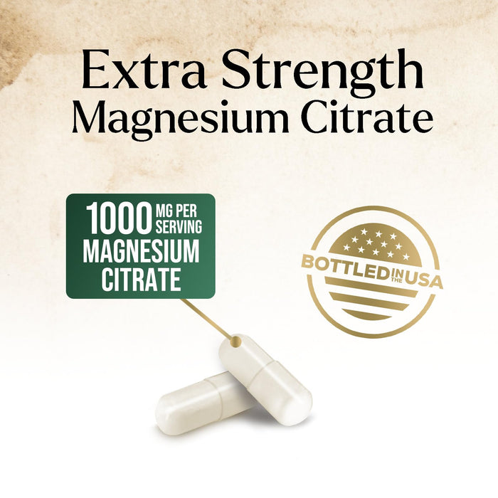 Magnesium Citrate 1000mg – 120 Capsules