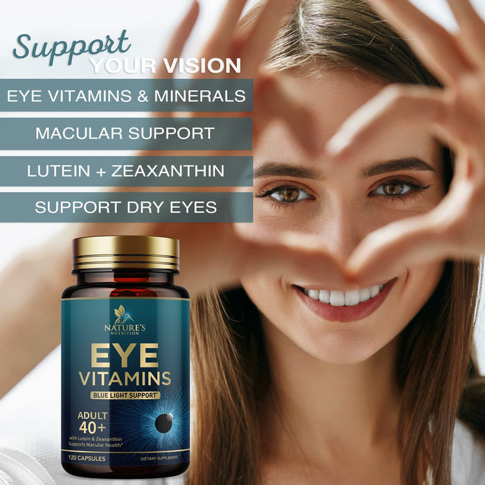 Eye Vitamins with Lutein & Zeaxanthin – 120 Capsules