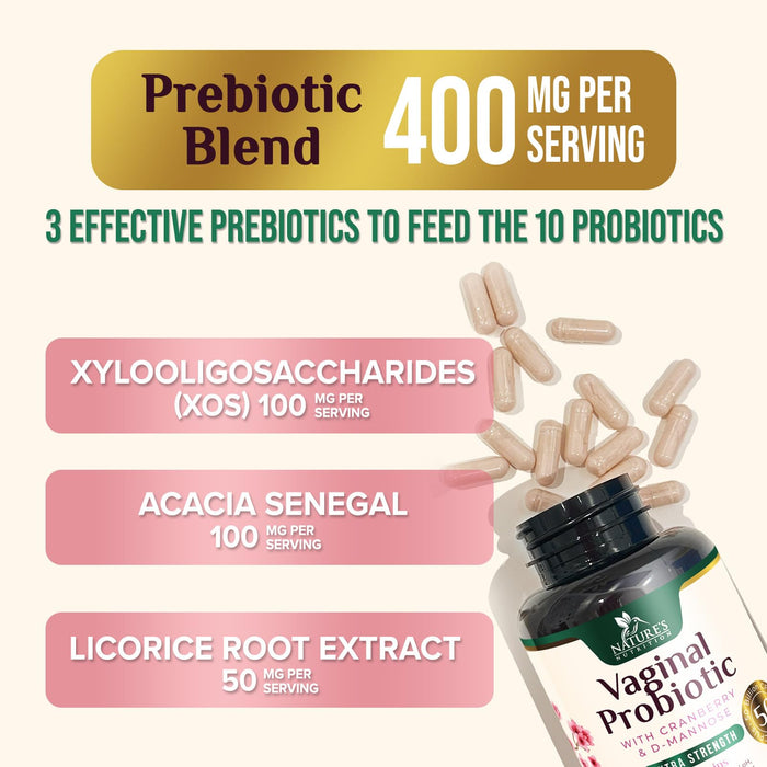 Vaginal Probiotics for Women – 50 Billion CFU – 120 Capsules