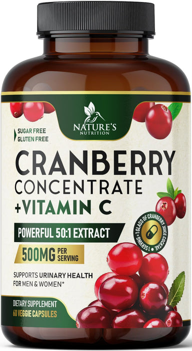 Cranberry Pills for Women – 500mg – 60 Capsules