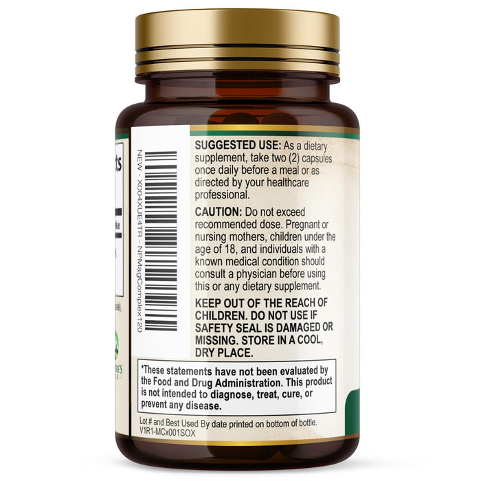 Magnesium Complex 500mg – 120 Capsules