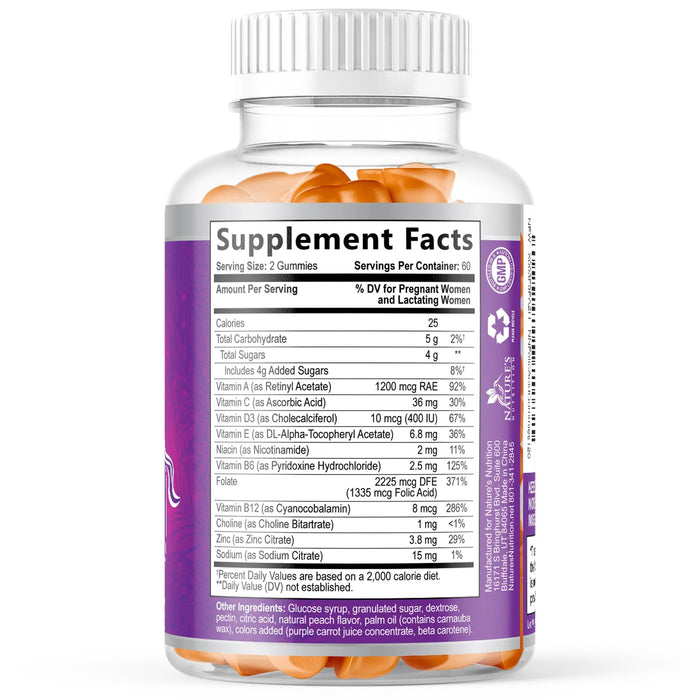 Prenatal Vitamins for Women Gummies – 1335mcg – 120 Gummies