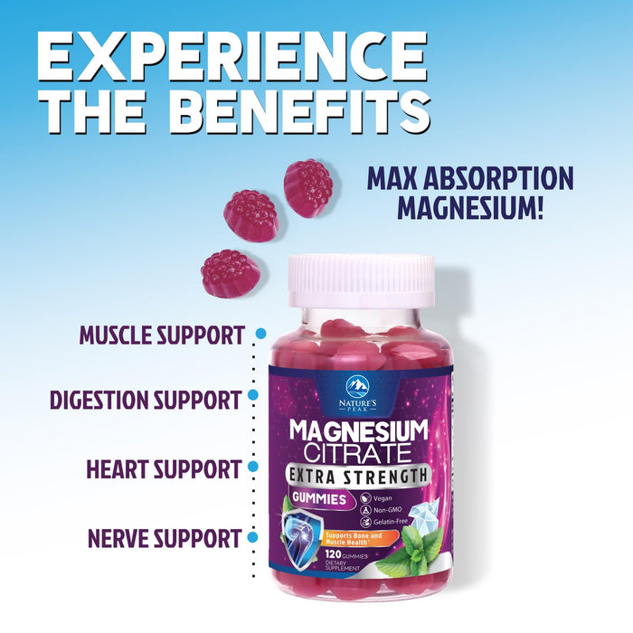 Magnesium Citrate Gummies – 120 Gummies