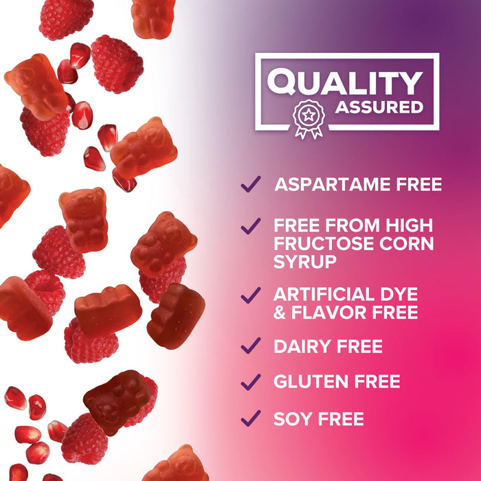 Prebiotic Fiber Gummies - Sugar Free 4g Gummy Fiber Supplement for Adults Digestive Health & Regularity Support - Natural Raspberry Flavor, Plant Based Blend, Non-GMO & Gluten Free - 60 Gummies