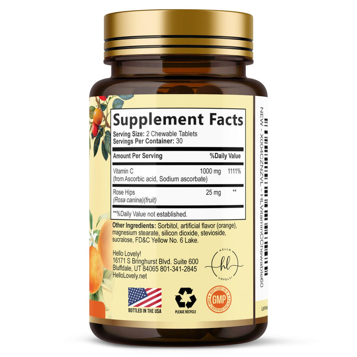 Vitamin C 1000mg – 60 Chewable Tablets