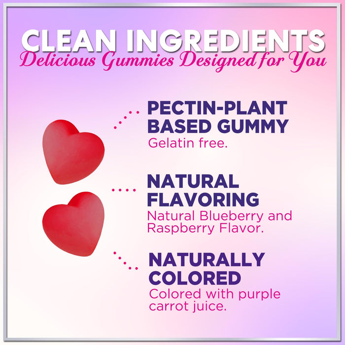 Hair Vitamins Gummy for Women with Biotin 5000 mcg, Sugar-Free Hair Growth Support with Vitamins E & C, Thicker, Stronger & Beautiful Hair, Skin & Nails, Hair Health Support Supplement - 60 Gummies