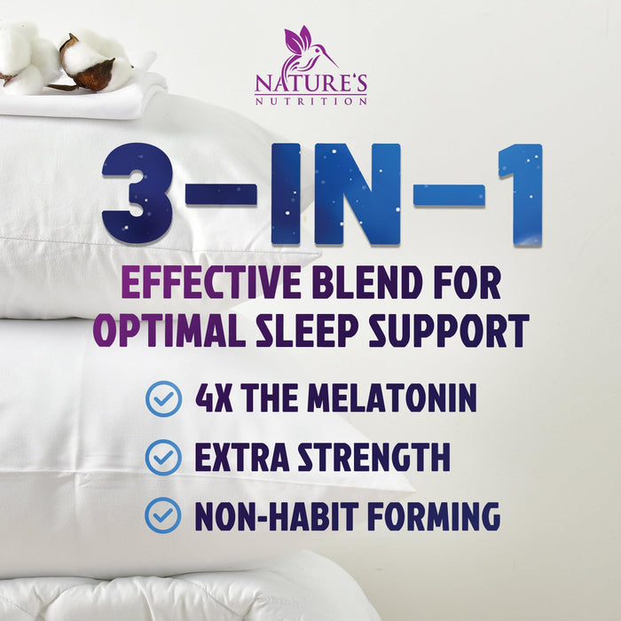 Melatonin Sleep Gummies - 8 mg Melatonin Extra Strength with 20mg Passiflora Sleeping Gummy Supplements, Sleep Gummies for Adults, Occasional Sleeping Support Supplement, Non-Habit Forming - 120 Count