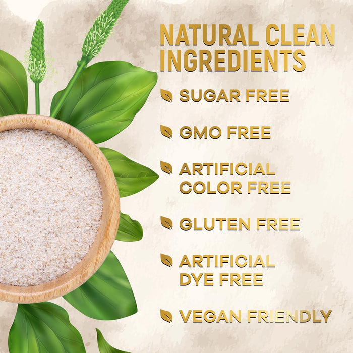 Psyllium Husk Fiber Supplement 1500mg, Natural Daily Soluble & Insoluble Fiber Pills, Psyllium Husk Powder Capsules Supports Digestion Colon Health & Regularity, Plant Based Supplement - 180 Capsules