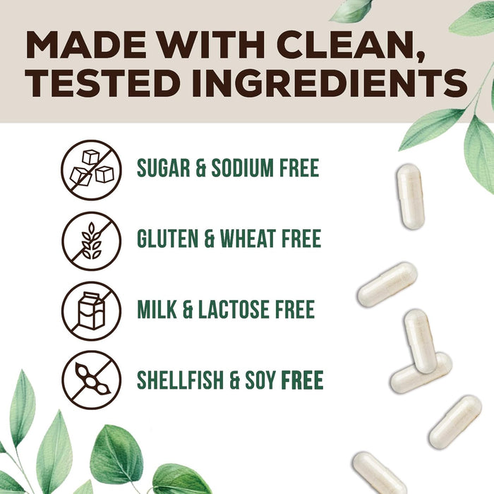 Probiotics 50 Billion CFU + 10 Strains - Daily Probiotic Lactobacillus Blend for Immune, Digestive & Gut Health Support, Prebiotics and Probiotics, Gas & Bloating for Women & Men - 120 Capsules