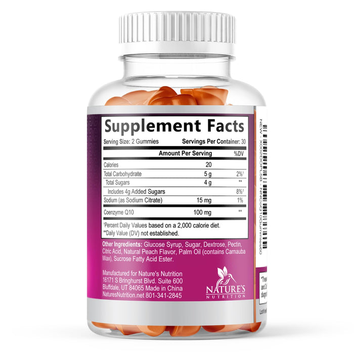 Nutrition CoQ10 Gummies 100mg – 60 Count
