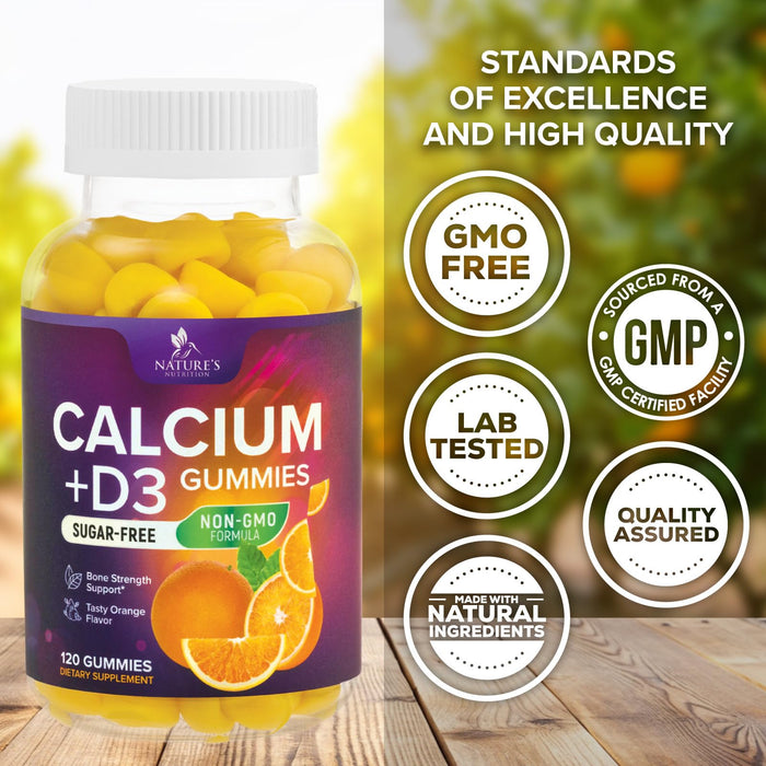 Chewable Calcium – 400 IU – 120 Gummies