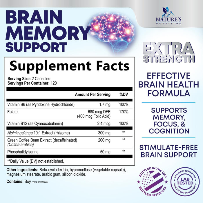 Brain Memory – 240 Capsules