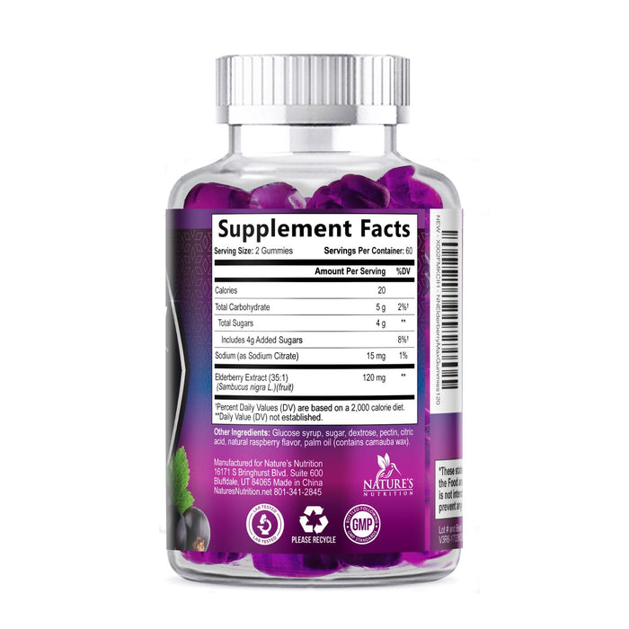 Elderberry – 4200mg – 120 Gummies