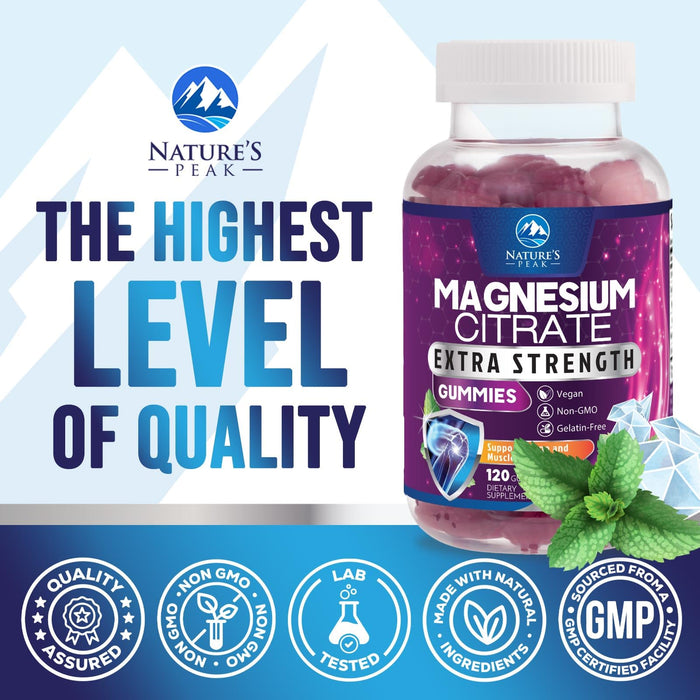 Magnesium Citrate Gummies – 120 Gummies
