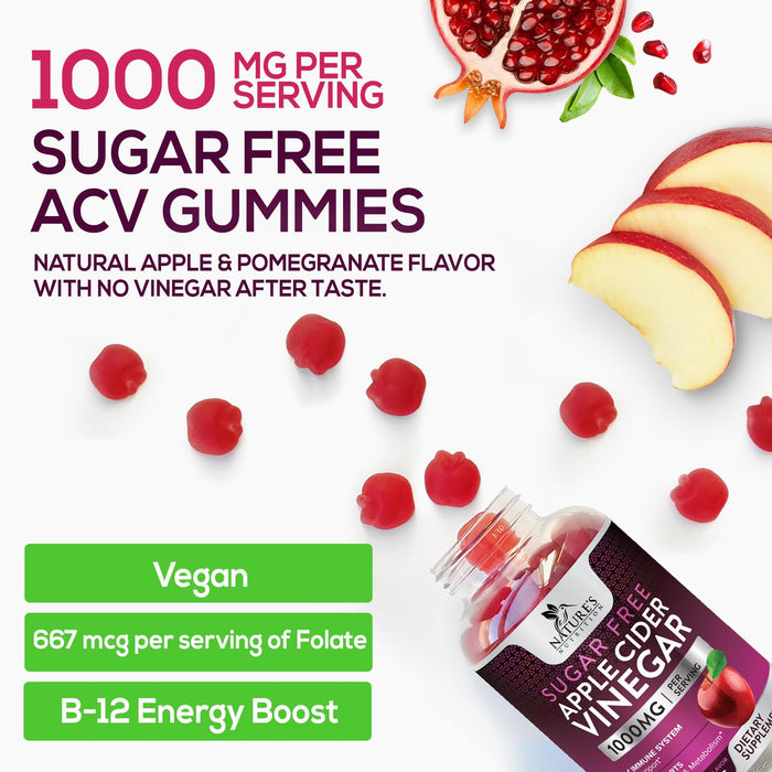 Apple Cider Vinegar Gummies for Weight Loss 1000mg – 60 Gummies