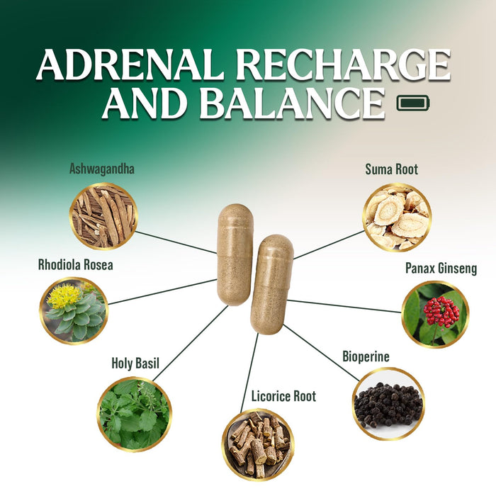 Adrenal Support Supplements Cortex Complex, Best Energy Supplement, Supports Cortisol Health & Energy Levels, Daily Ashwagandha for Women & Men, Supports Adrenal Fatigue & Immune System, 60 Capsules