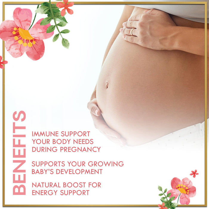 Prenatal Vitamins for Women with DHA & Folic Acid - Best Prenatal Multivitamin Gummies for Women, Brain Development Support, Folate, Vitamin C, D3 & B12, Pre Natal Pregnancy Supplement - 60 Gummies