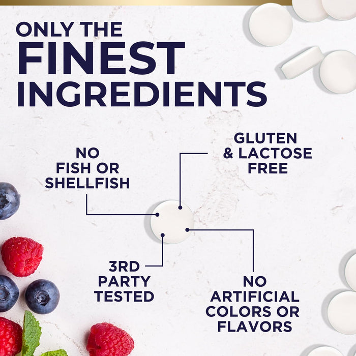 Vitamin D3 K2 - 5000 iu Vitamin D3 & 100 mcg Vitamin K2 (MK-7) Complex for Immune Support - Bone, Teeth & Muscle Health Support - Berry Chewable, Gluten Free, Non-GMO, Made in USA - 60 Tablets