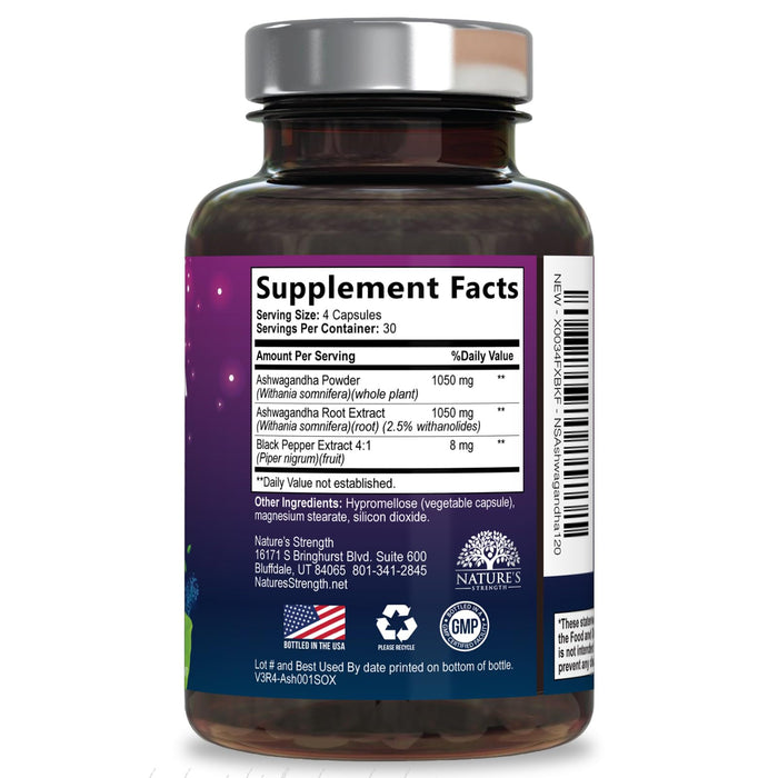 Ashwagandha 2100mg – 120 Capsules