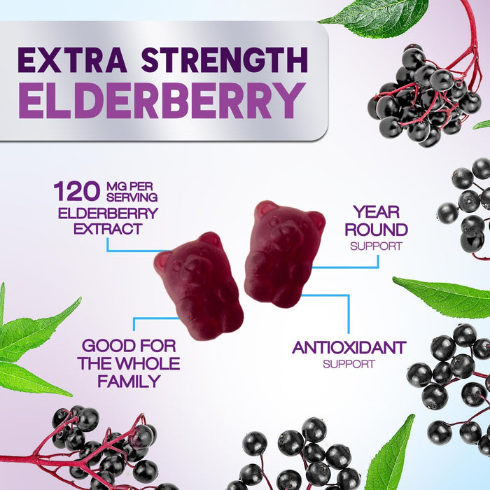 Elderberry – 4200mg – 60 Gummies