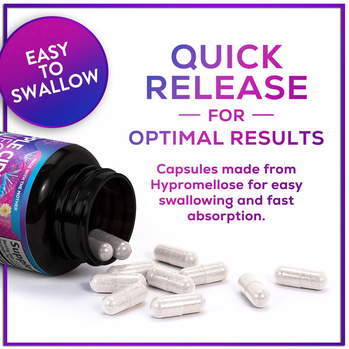 Apple Cider Vinegar Pills from the Mother - 1877mg of ACV with Vitamin D3 & Zinc, Non-GMO & Gluten Free, ACV Supplement for Digestion, Energy & Immune Support, Apple Vinegar Capsules - 120 Capsules