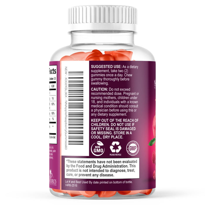 Apple Cider Vinegar Gummies Sugar Free 1000mg for Cleanse – 60 Gummies