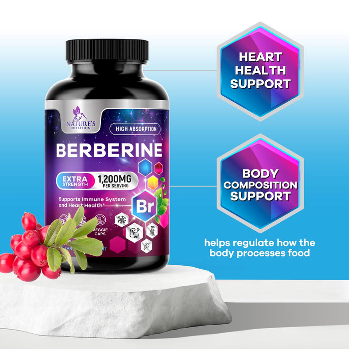 Berberine HCL 1200mg – 60 Veggie Capsules