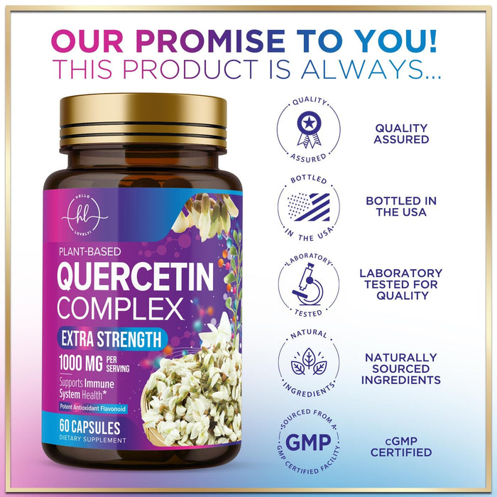 Quercetin 1000mg Servings – 120 Capsules