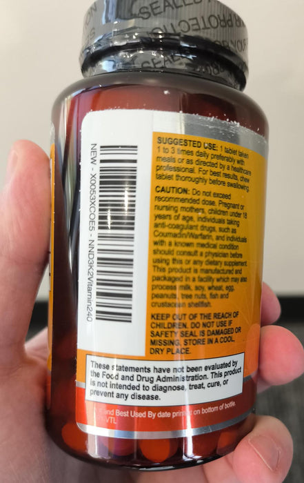 Vitamin D 2000 IU 50mcg Per Serving – 240 Tablets