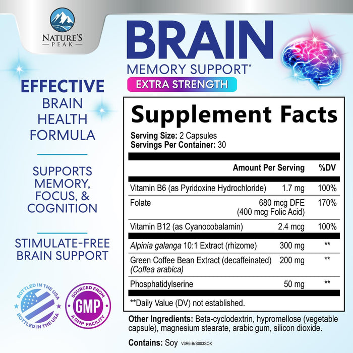 Brain Memory – 60 Capsules