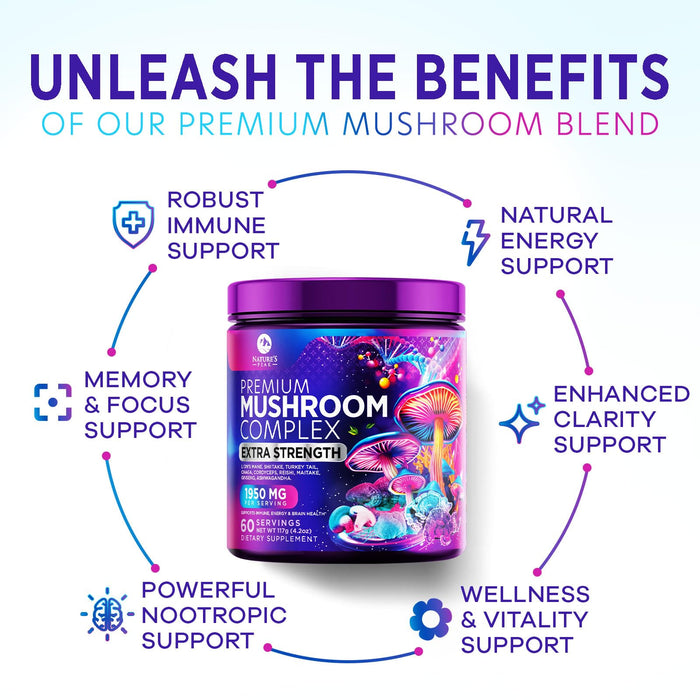 Brain Mushroom Powder – 60 Servings