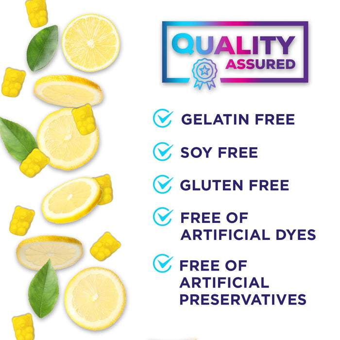 Hydration Electrolyte Gummies - Daily Liquid Replenisher Gummy - Electrolyte Multiplier with Minerals, Potassium & Real Salt - Vegan, Non-GMO - Tasty Lemon Flavor Hydration Electrolytes - 60 Gummies