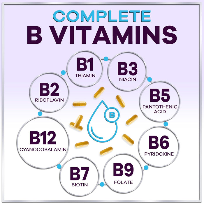 B Complex Vitamin 1000mcg – 120 Capsules