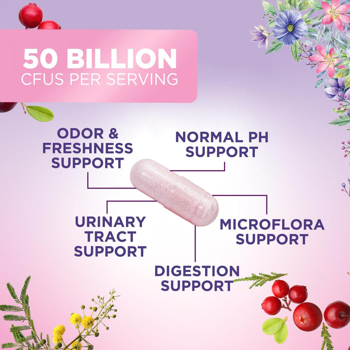 Probiotics for Women – 50 Billion CFU – 120 Capsules
