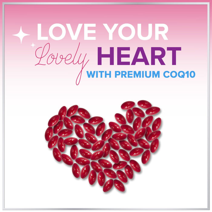 CoQ10 200mg Softgels - Ultra High Absorption, Antioxidant for Heart Health & Energy Production Support - Coenzyme Q10 (Ubiquinone) Co Q 10 Supplement and Vitamins 100mg Each - Non GMO - 240 Softgels