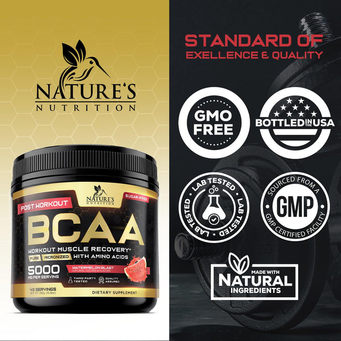 BCAA Powder 4g BCAA Amino Acids 2:1:1 – 45 Servings