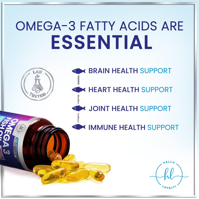 Omega-3 Fish Oil – 2400mg – 60 Softgels