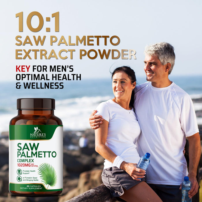 Saw Palmetto for Men 1000MG Prostate Health – 60 Capsules